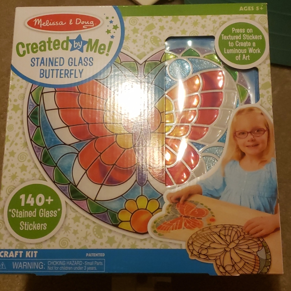 Melissa & Doug Created By Me Stained Glass Butterf